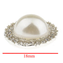 5 Pieces Pearl+ Rhinestone Decorative Buttons Sewing Buttons Sewing Craft