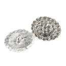 5 Pieces Pearl+ Rhinestone Decorative Button Sewing Button Garment Accs 17mm