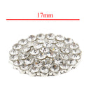 5 Pieces Pearl+ Rhinestone Decorative Button Sewing Button Garment Accs 17mm