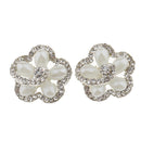 5 Pieces Pearl+ Rhinestone Decorative Button Sewing Buttons Craft 18x18mm