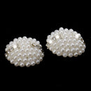 5 Piece Round Rhinestone Pearl Shank Buttons for Sewing Crafting 20mm