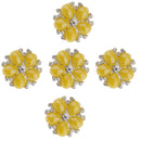 5 Piece Rhinestone Shank Buttons DIY Embellishments for Sewing Crafting 18mm