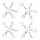 20 Pieces Lobster Clasps Claw Swivel Trigger Clips Snap Hooks Key Ring