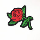 Embroidery Rose Flower Iron On Patch Badge Embroidered Floral Collar Bust Dress Bag Applique