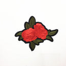 4 Pieces Embroidery Rose Flower Sew On Patch Badge Embroidered Bag Jeans Dress Applique Craft
