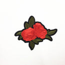 4 Pieces Embroidery Rose Flower Sew On Patch Badge Embroidered Bag Jeans Dress Applique Craft