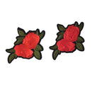 4 Pieces Embroidery Rose Flower Sew On Patch Badge Embroidered Bag Jeans Dress Applique Craft