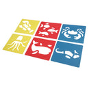 6 Pieces Plastic Drawing Templates Ruler Stencils for Kids Children Drawing Crafts School Stationery