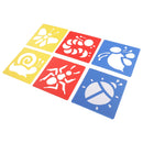 6 Pieces Plastic Drawing Templates Ruler Stencils for Kids Children Drawing Crafts School Stationery