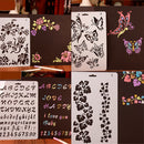 5 Pieces PP Material Kids Drawing Craft Drawing Template Stencils 21x15cm 2