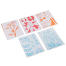 5 Pieces PP Material Kids Drawing Craft Drawing Template Stencils 21x15cm 2