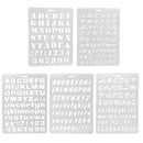 5 Pieces Multifunctional Plastic Drawing Template Drawing Decor Craft