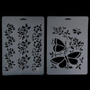 5 Pieces Multifunctional Plastic Drawing Template Drawing Decor Craft 2