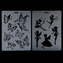 5 Pieces Multifunctional Plastic Drawing Template Drawing Decor Craft