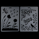 5 Pieces Multifunctional Plastic Drawing Template Drawing Decor Craft