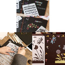 5 Pieces Multifunctional Plastic Drawing Template Drawing Decor Craft