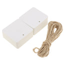 100 Pieces White Square Kraft Paper Tag Card Name DIY Tag Wedding Hanging Favor