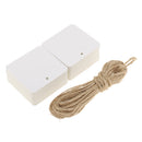 100 Pieces White Square Kraft Paper Tag Card Name DIY Tag Wedding Hanging Favor