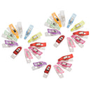 25 Pieces Plastic Quilter Holding Wonder Clips Clamps for Sewing Crafts Quilting Binding