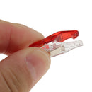 50 Pieces Red Sewing Clips for Quilting Crafting Knitting Craft Binding Wonder Clips