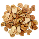 100 Pieces Wood Shapes Unfinished Heart Slices for Craft 12x15mm
