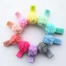 50 Pieces Candy Color Kids Girl Baby Headband DIY Ball Hair Band Clip Accessories Headwear