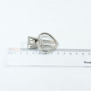 10 Pieces Sliver Love Heart Single Hair Clips DIY Hair Bow Craft Girl Headwear