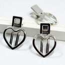 10 Pieces Sliver Love Heart Single Hair Clips DIY Hair Bow Craft Girl Headwear
