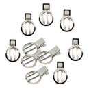 10 Pieces Round Double Prong Alligator Teeth Hair Clip for DIY Hair Accessories