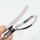 10 Pieces Round Double Prong Alligator Teeth Hair Clip for DIY Hair Accessories