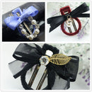 10 Pieces Round Double Prong Alligator Teeth Hair Clip for DIY Hair Accessories