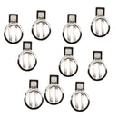 10 Pieces Round Double Prong Alligator Teeth Hair Clip for DIY Hair Accessories