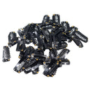 50 Pieces Mixed Size Black Hair Grip Clips Safety Baby Toddler Headwear Decor DIY