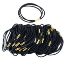 50 Pieces Black Round Elastic Band Stretch Rope Bungee Cord DIY Hair Accessories