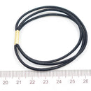 50 Pieces Black Round Elastic Band Stretch Rope Bungee Cord DIY Hair Accessories