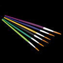 6 Pieces Fine Detailed Painting Brushes Round Pointed Tip Acrylic Watercolor Oil Ink Paint Brush Set