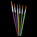 6 Pieces Fine Detailed Painting Brushes Round Pointed Tip Acrylic Watercolor Oil Ink Paint Brush Set