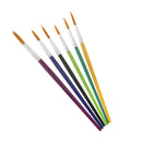 6 Pieces Fine Detailed Painting Brushes Round Pointed Tip Acrylic Watercolor Oil Ink Paint Brush Set