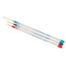 3 Pieces Acrylic Gel French Nail Art Design Pen Brushes for Painting Drawing Liner Striping DIY
