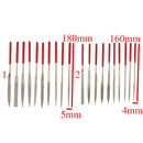 Set of 10 Pieces Assorted Tip Shape Mini Needle File Set Jewelry Beading Hobby Craft Metal Repair Tool 180mm