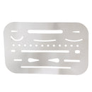 3.7''x2.4'' Stainless Steel Erasing Shield 26 Apertures Letter Craft Drawing Drafting Tool