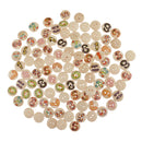 100 Pieces Numbers Pattern Wooden Round 2-holes Buttons Embellishments for Scrapbooking Decoration 15mm