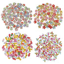 100 Pieces Mixed Wooden Buttons Scrapbooking Sewing Crafting 3 cm Dragonfly