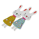 20 Pieces Cute Rabbit Shape Wooden Buttons Scrapbooking Embellishments for Sewing Kids Craft DIY Cardmaking
