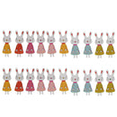 20 Pieces Cute Rabbit Shape Wooden Buttons Scrapbooking Embellishments for Sewing Kids Craft DIY Cardmaking