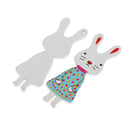 20 Pieces Cute Rabbit Shape Wooden Buttons Scrapbooking Embellishments for Sewing Kids Craft DIY Cardmaking