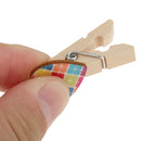 50 Pieces Mixed Color Heart Shaped Wooden Clips/Mini Bag Clips/Paper Clips/Wood Pegs