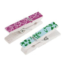 50 Pieces Mixed Color Mini Wooden Clothes Photo Paper Peg Clothespin Craft Clips