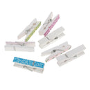 50 Pieces Mixed Color Mini Wooden Clothes Photo Paper Peg Clothespin Craft Clips