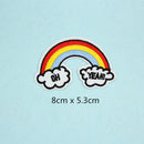 13 Pieces Embroidered Sew Iron on Applique Patch Rainbow Heart Lipstick Patches
